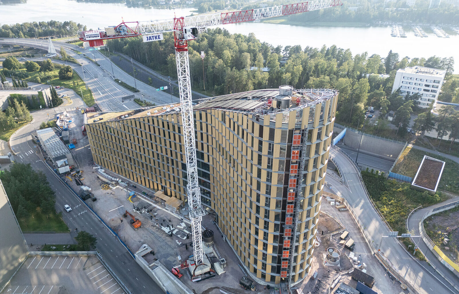 Keilaniemen portin hanke heinäkuussa 2025
